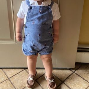 Janie and Jack nautical baby boy romper